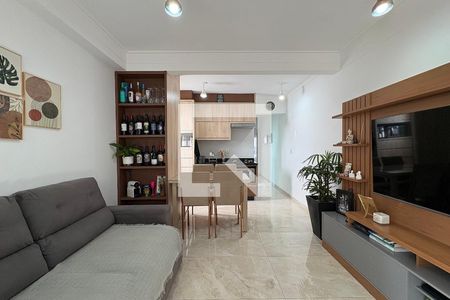 Sala de apartamento à venda com 2 quartos, 54m² em Jardim, Santo André