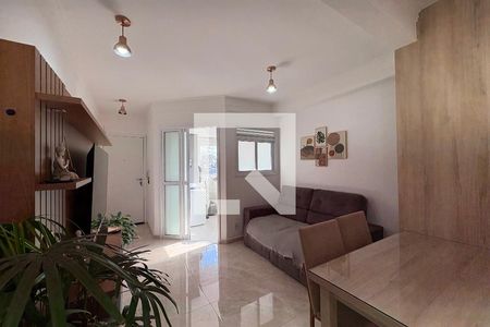 Sala de apartamento à venda com 2 quartos, 54m² em Jardim, Santo André
