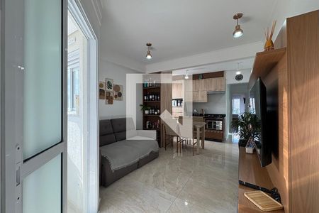 Sala de apartamento à venda com 2 quartos, 54m² em Jardim, Santo André