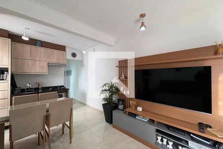 Sala de apartamento à venda com 2 quartos, 54m² em Jardim, Santo André