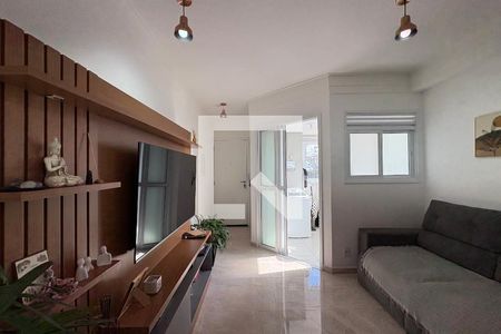 Sala de apartamento à venda com 2 quartos, 54m² em Jardim, Santo André