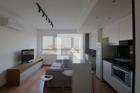 Sala/Cozinha de apartamento à venda com 2 quartos, 54m² em Centro, Canoas