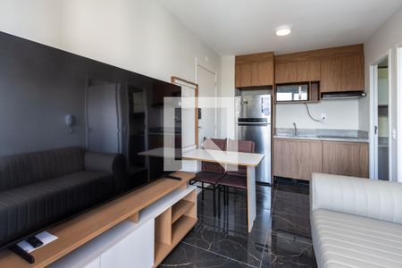 Sala de apartamento à venda com 1 quarto, 28m² em Vila Romana, São Paulo