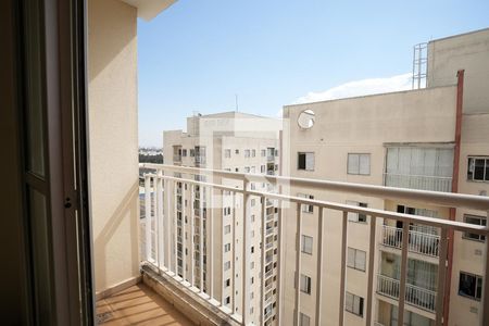 Varanda da Sala de apartamento à venda com 3 quartos, 67m² em Vila Homero Thon, Santo André