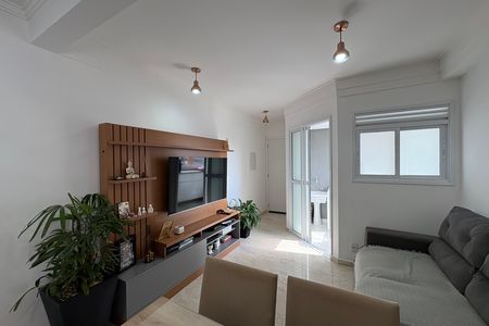 Sala de apartamento à venda com 2 quartos, 54m² em Jardim, Santo André