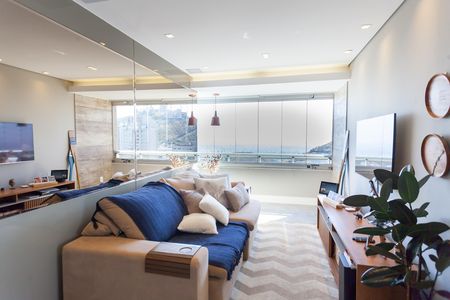 Sala de apartamento à venda com 2 quartos, 200m² em Vila da Serra, Nova Lima