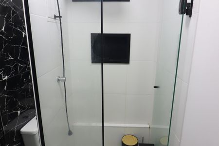 Banheiro Social de kitnet/studio à venda com 1 quarto, 25m² em Vila Campestre, São Bernardo do Campo