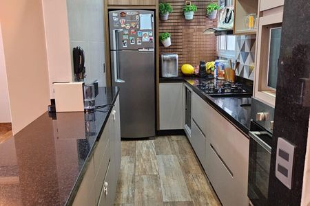 Cozinha de apartamento à venda com 3 quartos, 95m² em Engordadouro, Jundiaí