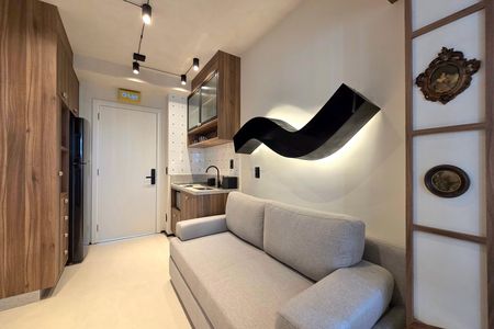 Sala de apartamento para alugar com 1 quarto, 30m² em Vila Nova Conceição, São Paulo