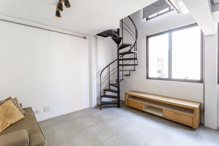 Sala/Cozinha de apartamento para alugar com 1 quarto, 44m² em Vila Olímpia, São Paulo
