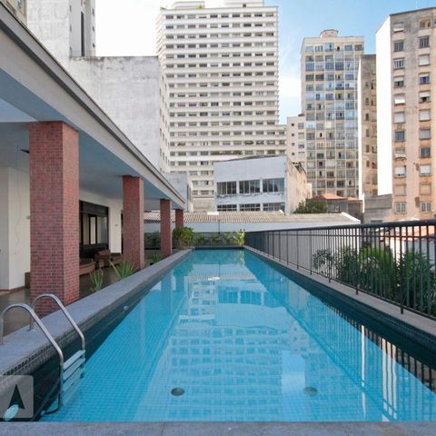 Apartamento à venda com 42m², 1 quarto e 1 vagaPiscina