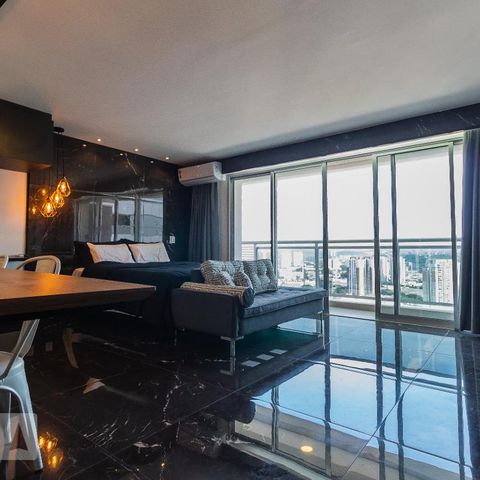 Studio à venda com 45m², 1 quarto e 1 vagaSala/Quarto