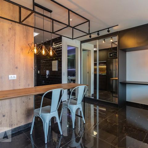Studio à venda com 45m², 1 quarto e 1 vagaSala/Quarto