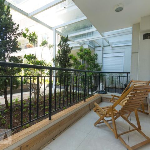 Studio à venda com 55m², 1 quarto e 1 vagaVaranda