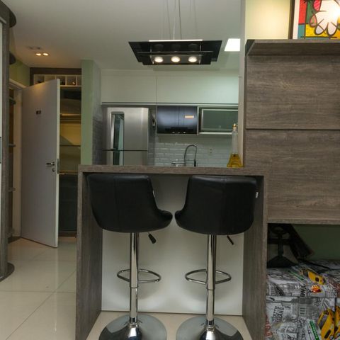 Studio à venda com 55m², 1 quarto e 1 vagaCozinha