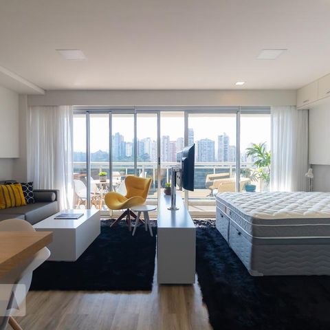 Studio à venda com 50m², 1 quarto e 1 vagaSala/Quarto