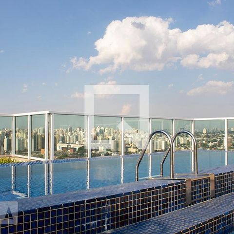 Studio para alugar com 42m², 1 quarto e 1 vagaPiscina