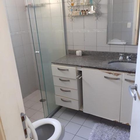Apartamento para alugar com 110m², 3 quartos e 2 vagas Apartamento para alugar com 110m², 3 quartos e 2 vagasBanheiro da suíte 2