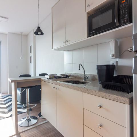 Studio à venda com 34m², 1 quarto e 1 vagaCozinha