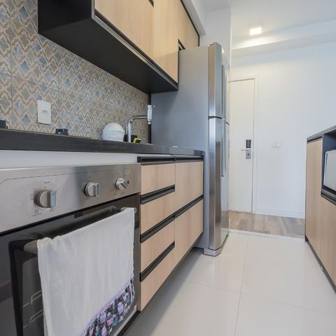 Studio à venda com 50m², 1 quarto e 1 vagaCozinha