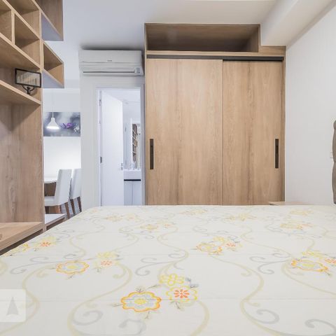 Studio à venda com 50m², 1 quarto e 1 vagaQuarto 