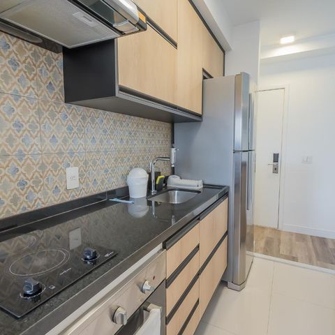 Studio à venda com 50m², 1 quarto e 1 vagaCozinha
