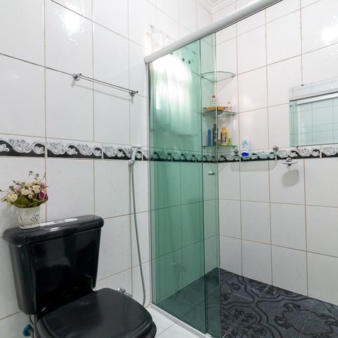 Casa para alugar com 385m², 3 quartos e 5 vagasBanheiro quarto 3 suíte