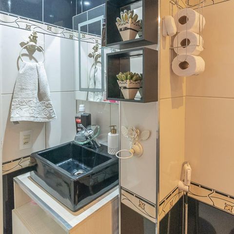 Apartamento à venda com 62m², 2 quartos e 1 vagaBanheiro