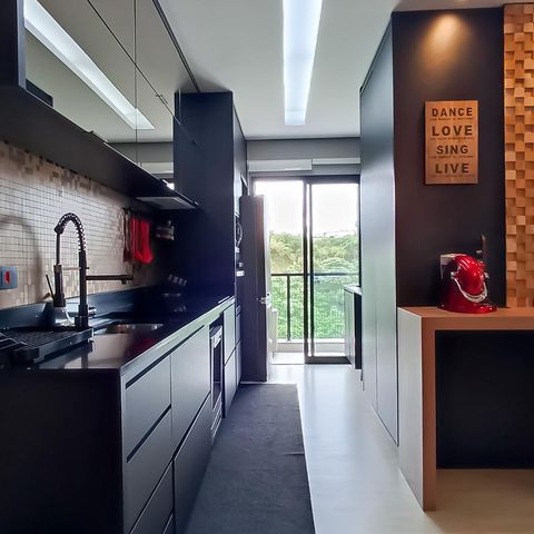 Apartamento à venda com 51m², 1 quarto e 1 vagaCozinha e área de serviço