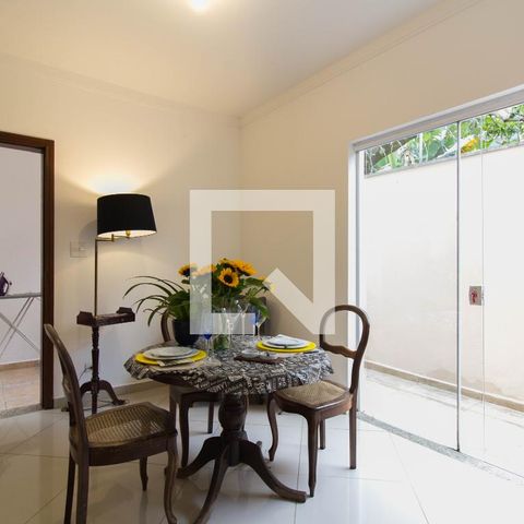 Casa de condomínio para alugar com 90m², 2 quartos e 2 vagasSala de jantar