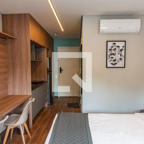 Studio para alugar com 28m², 1 quarto e sem vagaSala/quarto