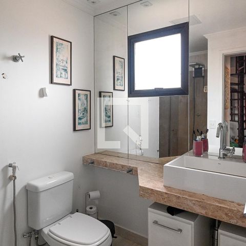 Apartamento para alugar com 120m², 2 quartos e 1 vagaBanheiro Social