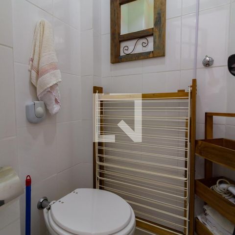 Apartamento para alugar com 55m², 1 quarto e sem vagaBanheiro de serviço 
