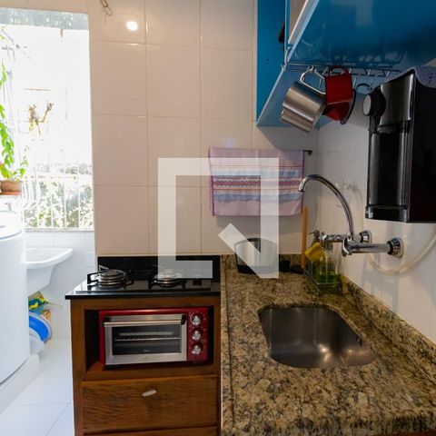 Apartamento para alugar com 55m², 1 quarto e sem vagaDetalhe da cozinha 