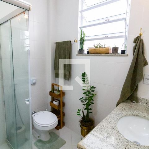 Apartamento para alugar com 55m², 1 quarto e sem vagaBanheiro 
