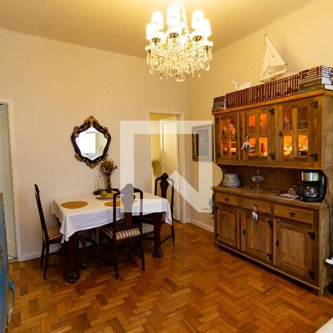 Apartamento para alugar com 55m², 1 quarto e sem vagaDetalhe da sala 
