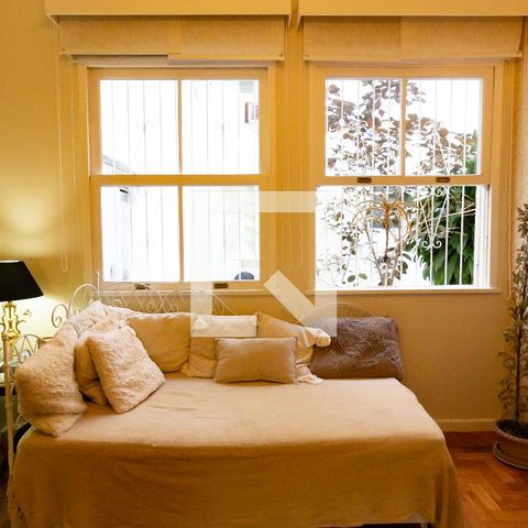 Apartamento para alugar com 55m², 1 quarto e sem vagaDetalhe da sala 