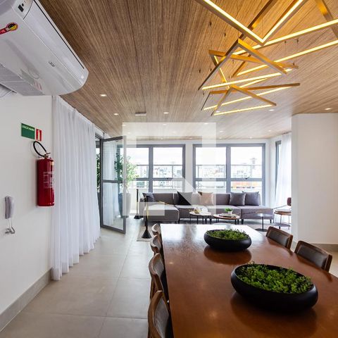 Studio para alugar com 28m², 1 quarto e sem vagaÁrea comum - Salão de festas