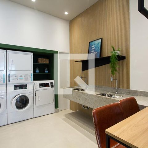 Studio para alugar com 28m², 1 quarto e sem vagaLavanderia