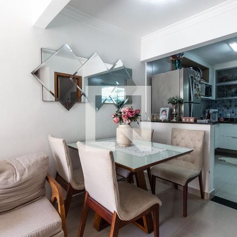 Casa de condomínio à venda com 80m², 2 quartos e 2 vagasSala de jantar