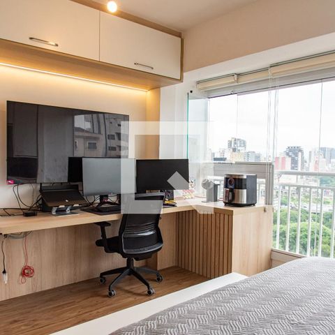 Apartamento à venda com 27m², 1 quarto e sem vagaSala/quarto