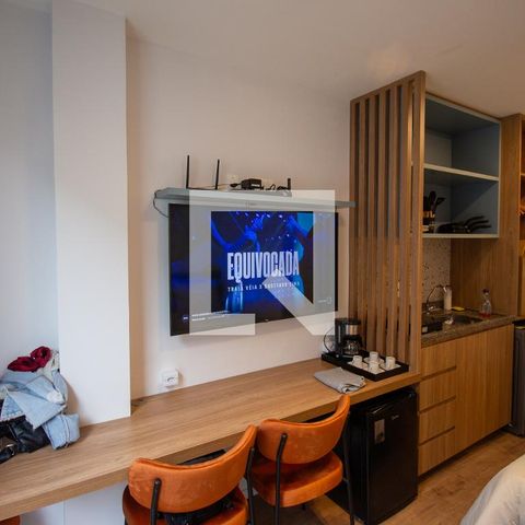 Apartamento à venda com 17m², 1 quarto e sem vaga Apartamento à venda com 17m², 1 quarto e sem vagaQuarto / Cozinha