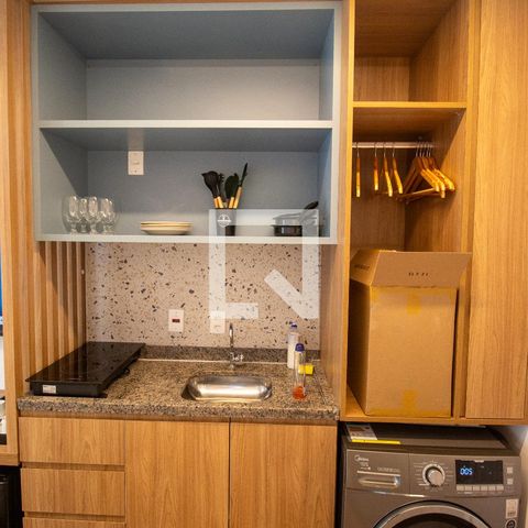 Apartamento à venda com 17m², 1 quarto e sem vaga Apartamento à venda com 17m², 1 quarto e sem vagaQuarto / Cozinha