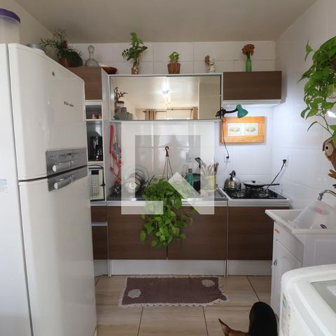 Apartamento à venda com 44m², 2 quartos e 1 vagaCozinha e Área de Serviço