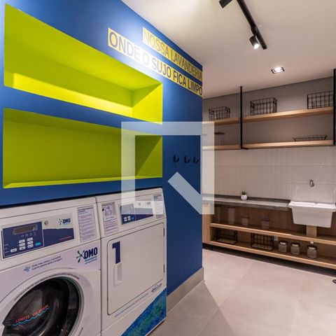 Studio para alugar com 25m², 1 quarto e sem vaga Studio para alugar com 25m², 1 quarto e sem vagaLavanderia