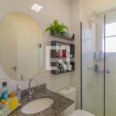 Apartamento para alugar com 45m², 2 quartos e 1 vaga Apartamento para alugar com 45m², 2 quartos e 1 vagaBanheiro