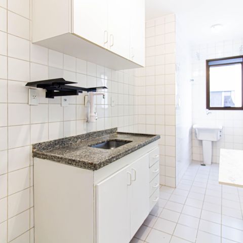 Apartamento à venda com 45m², 2 quartos e 1 vagaCozinha e Área de Serviço