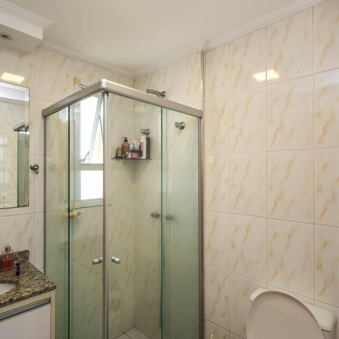Apartamento à venda com 68m², 3 quartos e 2 vagasBanheiro da Suíte