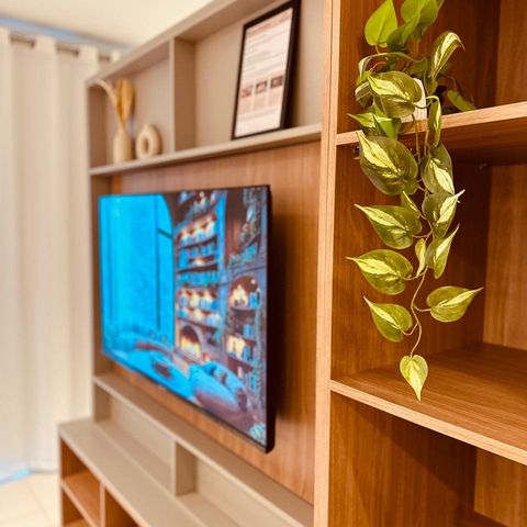 Studio para alugar com 44m², 1 quarto e 1 vagaDetalhe Sala