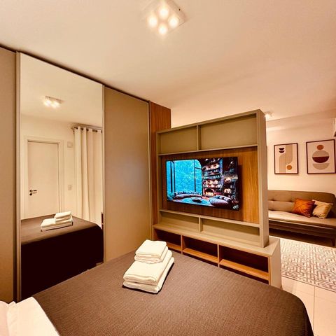 Studio para alugar com 44m², 1 quarto e 1 vagaQuarto 